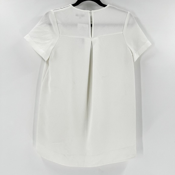 Madewell Womens XS White Short Sleeve Tunic Dress Casual Career - Picture 2 of 4